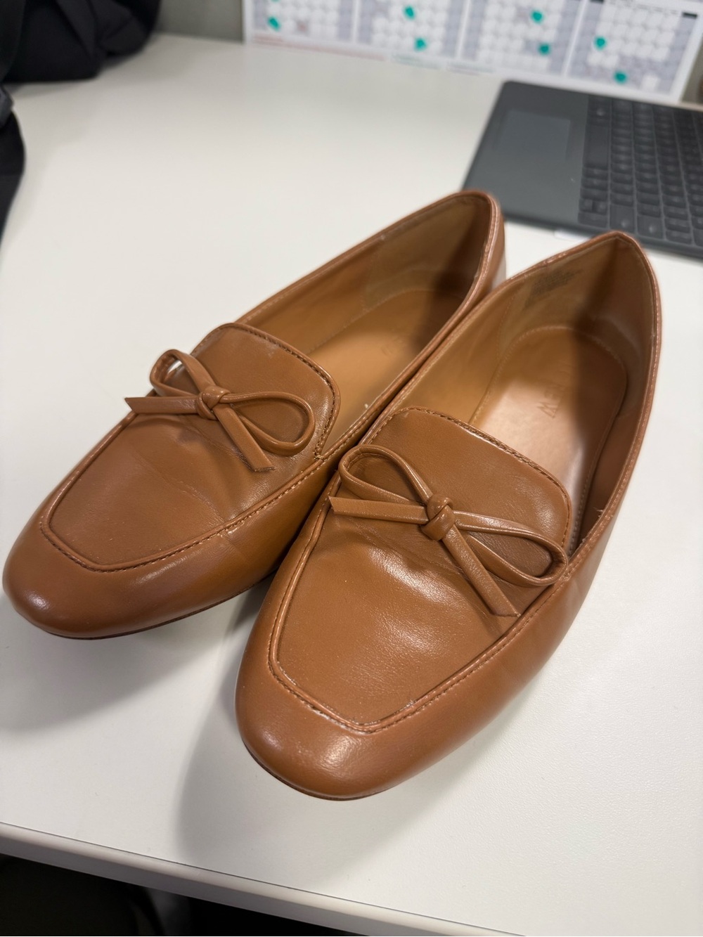 J. Crew Women's Bow Loafers in Cognac Brown